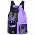 thumbnail image 4 of Yoyauz Swimming Bag Mesh Drawstring Backpack With Wet Bag, Suitable For Swimming, Fitness And Fitness Equipment, 4 of 7