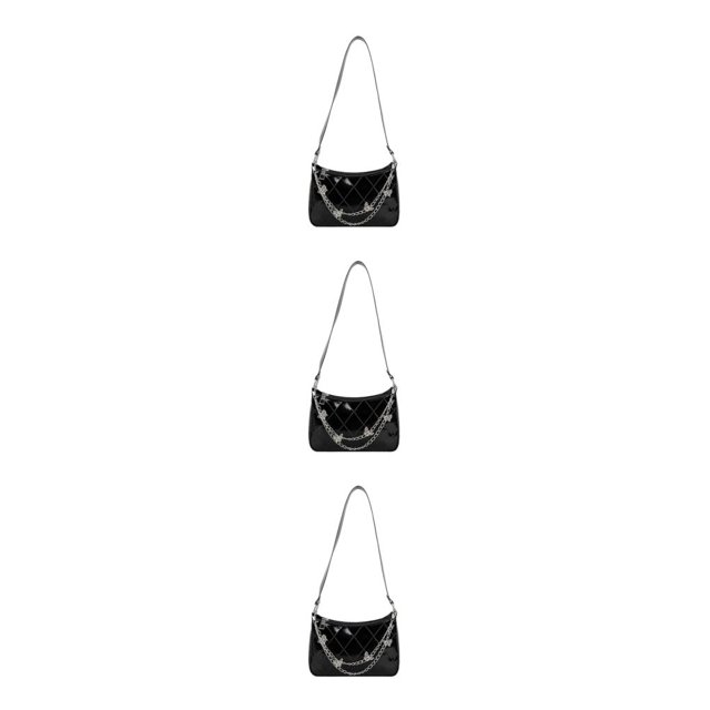 Youkk Sac à Main à la Mode et Polyvalent pour Femmes Noir 3Set
