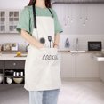 thumbnail image 4 of Delantal de cocina impermeable, elegante y práctico, de diseño elegante en blanco y gris para cocinar y hornear, 4 of 8