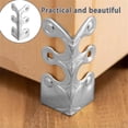 thumbnail image 3 of 2024 New Skiffers Baseboard Corner Protectors, Baseboard Corner Protectors, Solid Brass Skirting Board Corner Protectors, Vintage Metal Corner Protector, Decorative Protector Cover (Silver-5pcs), 3 of 16