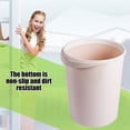 thumbnail image 4 of Fiudx Ofertas y liquidaciones Bote de basura para el hogar, cesta para inodoro de cocina, anillo de presión blanco sin tapa, 4 of 7