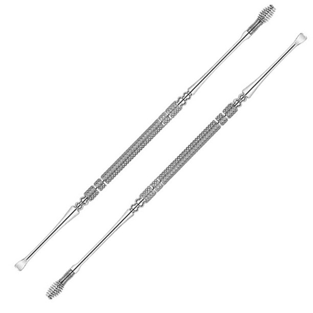 Espiral Masaje Ear Pick 360 Espiral Removedor de cera del oído Limpiador del canal auditivo Diseño flexible de acero inoxidable Herramientas para el cuidado del oído Tan Jianjun unisex