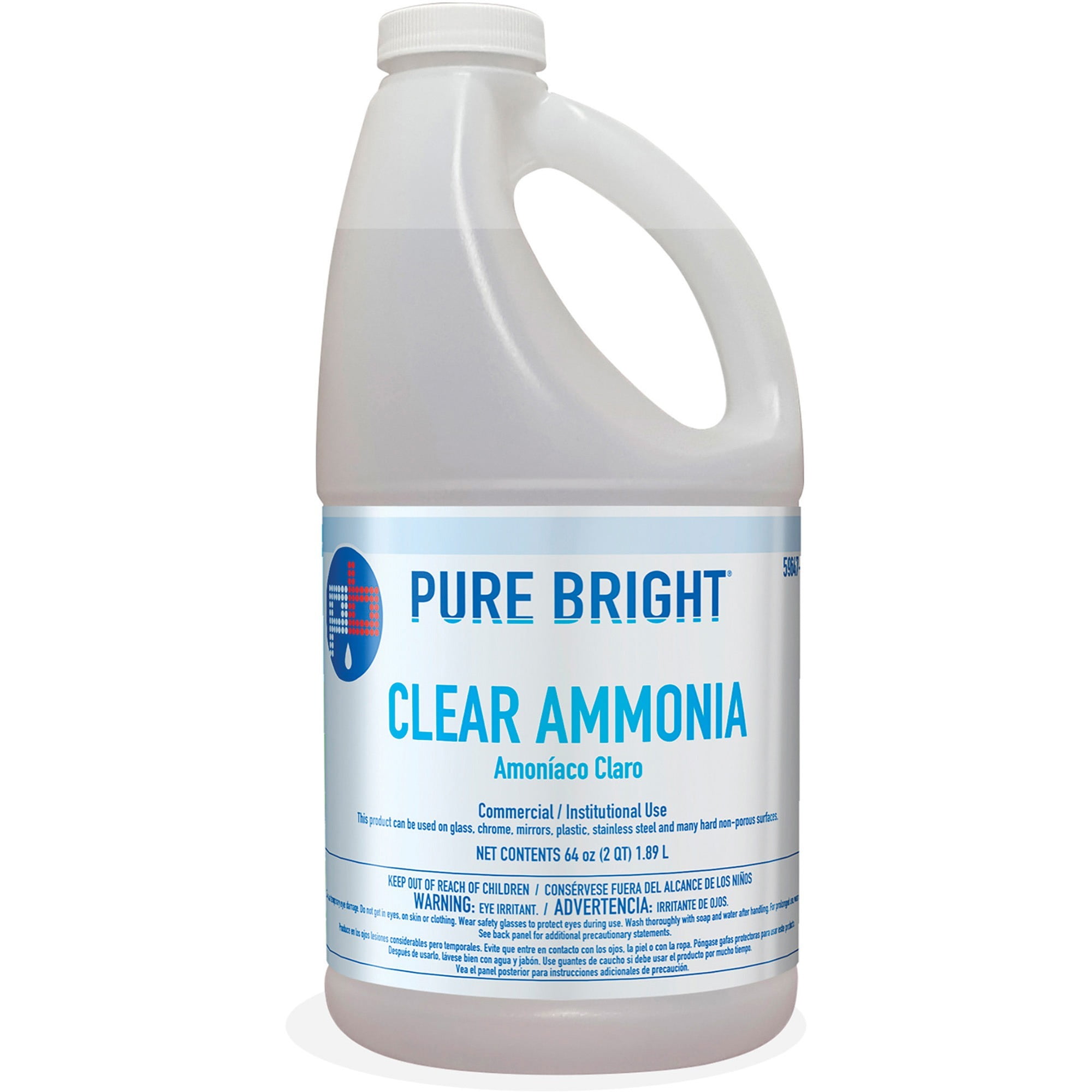 Clear Ammonia, 64oz Bottle, 8/Carton