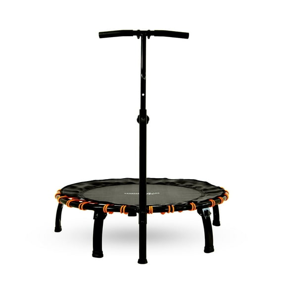 SkyFitness 40" Fitness Trampoline with Adjustable Handlebar - Indoor/Outdoor Rebounder for Adults, Heavy-Duty Steel Frame, No-Spring Design