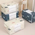 thumbnail image 2 of Bolsa organizadora para almacenamiento de ropa de gran capacidad con mango reforzado, adecuada para mantas, ropa de cama plegable con cremallera resistente, 2 of 5