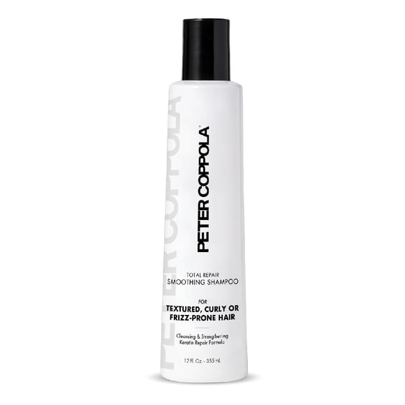 PETER COPPOLA Champú suavizante sin sulfatos Total Repair 12 oz. - Para cabello dañado - Champú de queratina sin cloruro de sodio que no daña el color