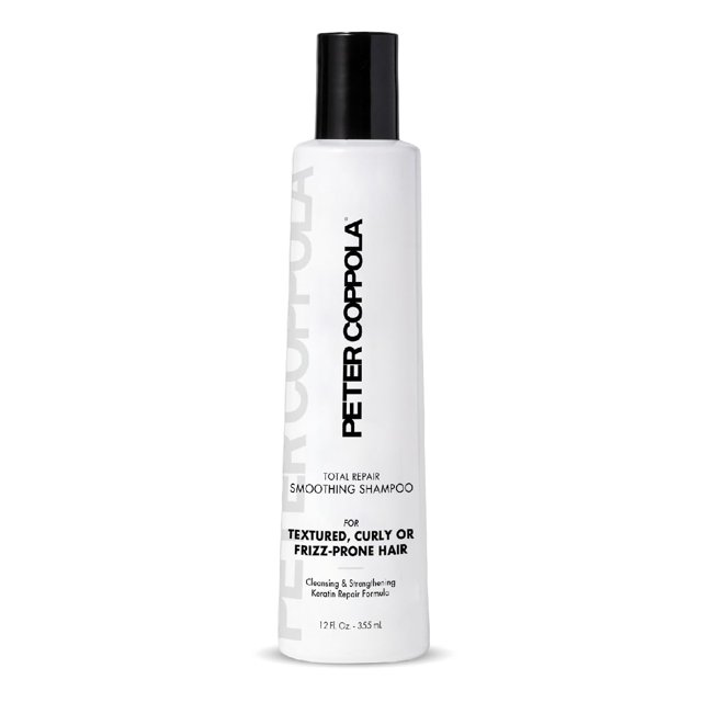 PETER COPPOLA Champú suavizante sin sulfatos Total Repair 12 oz. - Para cabello dañado - Champú de queratina sin cloruro de sodio que no daña el color