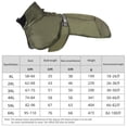 thumbnail image 3 of Ropa para perros Chaleco cálido para cachorros Impermeable para clima frío (Verde 6XL), 3 of 8