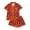 R122-Orange, variant on RMGVDSD Womens Pajama Sets Halloween Pajamas for Women Set Short Sleeve Top and Shorts Sleepwear Button Down Casual Loungewear