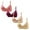 Pink,Wine,Khaki,Beige, variant on Joau 4 Pack Women's Wireless Everyday Bra Lightly Lined Comfort Bra Light Lift and Support Wirefree Push Up Bra Full Coverage T-Shirt Bra