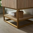 thumbnail image 4 of Vinnova Alistair 24" White Grain Stone Top with Mirror in North American Oak, 4 of 9