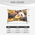 thumbnail image 4 of Honeii Cute Panda Sunflower Decorative Throw Pillow Case - Elevate Your Couch, Sofa, or Bed with Stylish Home Decor, Perfect Gift Idea-16"x24", 4 of 6