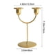 thumbnail image 3 of xihome Candelabro de hierro curvo de 2 brazos, centro de mesa para cenas romnticas y decoracin navideña., 3 of 8