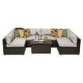 thumbnail image 2 of TK Classics Belle Wicker 7 Piece Patio Conversation Set with Coffee Table and 2 Sets of Cushion Covers, 2 of 2