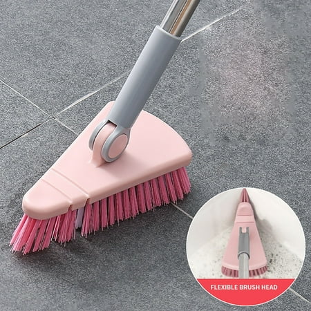 BAILANku Tile Floor Scrub Brush Scalable Rotatable Long Extendable Handle Removable Brush Tile Floor Cleaning Scrub Brush Triangle Cleaning Brush for Tub Bathroom Tile Wall and Kitchen BAILANku Tile Floor Scrub Brush Scalable Rotatable Long Extendable Handle Removable Brush Tile Floor Cleaning Scrub Brush Triangle Cleaning Brush for Tub Bathroom Tile Wall and Kitchen