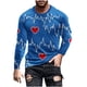 thumbnail image 2 of Blusas y camisas de manga larga y cuello redondo para hombre, camisetas casuales con estampado de moda y cuello redondo, blusas de licra de manga corta para hombre., 2 of 5
