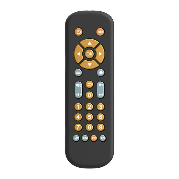 Juguete de TV realista para niños pequeños, juego de simulación de teléfono, juguetes para bebés y niños pequeños para 1 Negro