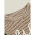 thumbnail image 6 of Suealasg Toddler Baby Girl Boy Sweater Long Sleeve Letters Lemon Embroidery Knit Pullover 3 6 9 12 18 24 Months Infant Fall Warm Warm Knitwear, 6 of 7