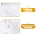 thumbnail image 2 of Clear Magazine Storage Shelf File Organizer Transparent Brochures Holder for Shop, 2 of 8