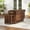 Walnut, variant on Folding Dining Table and Chairs, Space Saving Drop Leaf Kitchen Table with 4 Chairs and Storage, 51.18" Extendable Small Dining Room Table with Wheels, Fully Assembly Required Solid Wood (Walnut)