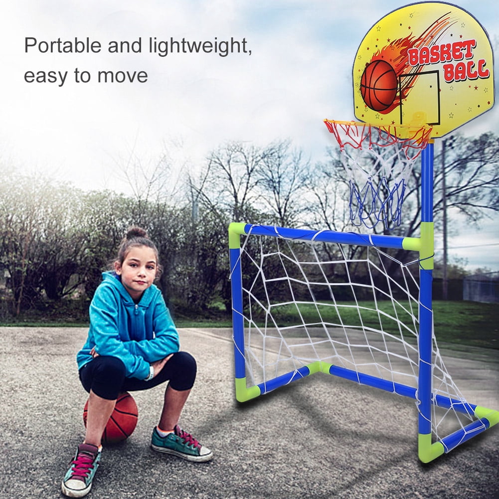 Multifunction Portable Basketball Stands, Sports Football Basketball Hoop, Outdoor For Children Parent-child Activity Sports Toy Children Sports Supply