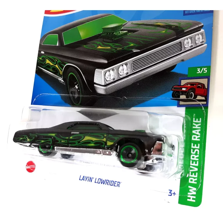 Hot Wheels Lets Race Layin Lowrider 113 Black Special Feature