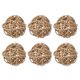thumbnail image 1 of Uxcell 6 Pcs Bolas de Mimbre de Ratan de 2 Pulgadas, Bolas Decorativas para Rellenos de Jarrones para Bodas, Centro de Mesa, Decoración del Hogar, Oro, 1 of 5