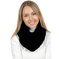 thumbnail image 2 of Basico Unisex Adult Junior Winter Knitted Infinity Circle Loop Scarf Chunky Cable Waffle, 2 of 7