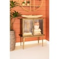 thumbnail image 5 of ANTIQUE BRASS AND GLASS TWO DOOR CABINET, 5 of 7