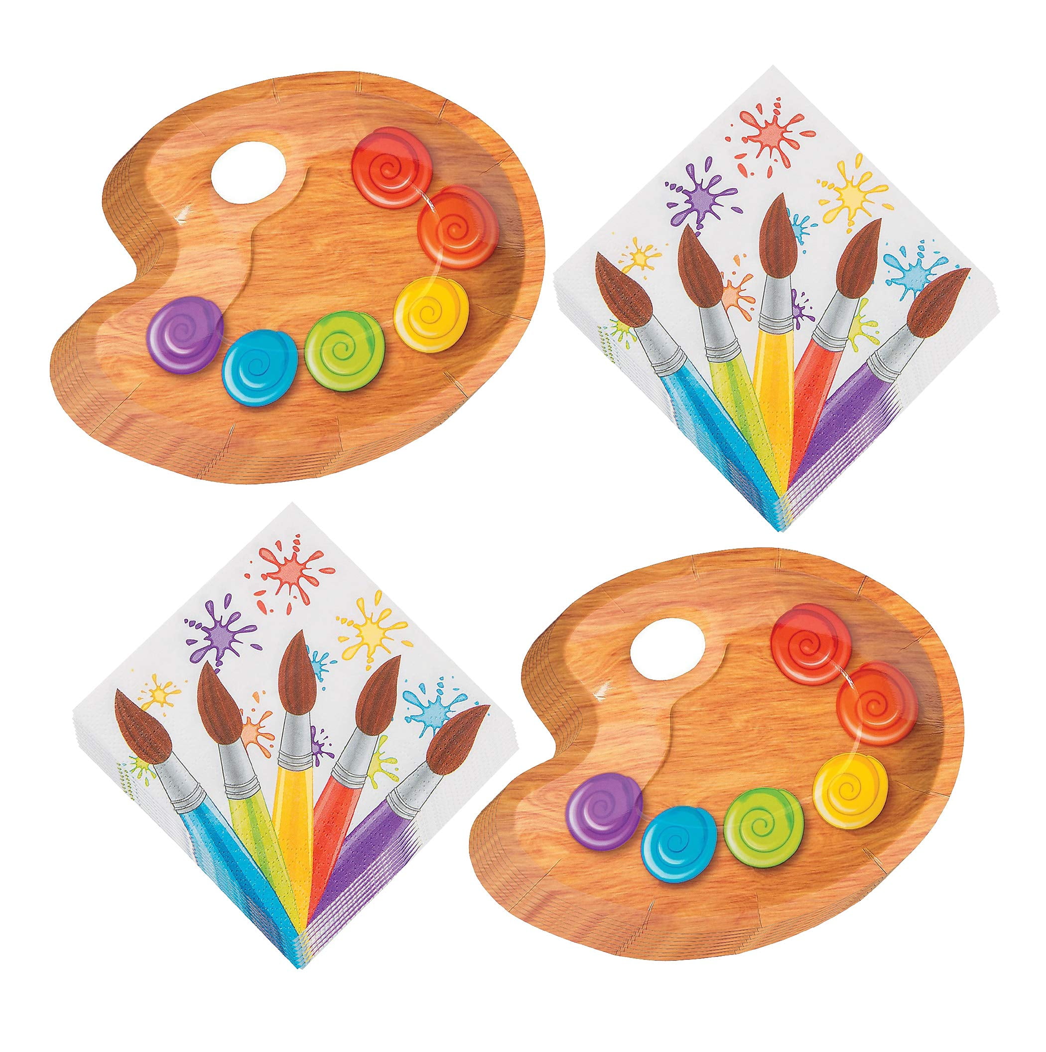 Art Party Supplies Paint Party Paint Palette Shaped Paper