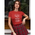 thumbnail image 2 of Let Your Faith Be Bigger T-Shirt Women -Smartprints Designs, Female Large, 2 of 4