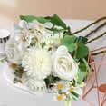 thumbnail image 4 of Beautiful Artificial Silk Fake Flowers Wedding Valentines Bouquet Bridal Decor Home Decoration, 4 of 6