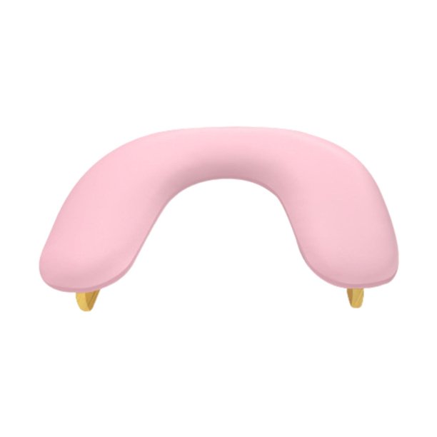 Reposabrazos para manicura, cojín de piel sintética suave, herramienta para manicura. Rosa