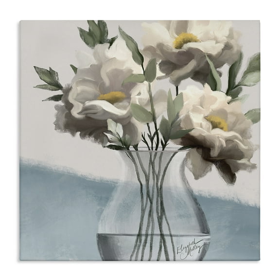 Stupell Industries Sweet Vase Bouquet Plants & Flowers Painting Wrapped Canvas Art Print Wall Art, 17 x 17