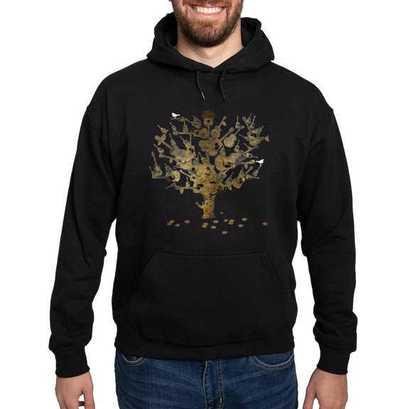 CafePress - Guitar Tree Hoodie (Dark) - Pullover Hoodie, Classic, Comfortable Hooded Sweatshirt