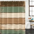 thumbnail image 3 of Farmhouse Sage Green Brown Waterproof Fabric Shower Curtain,Country Vintage Wooden Waterproof Fabric Shower Curtain for Bathroom Curtains Bathtubs Hotel Shower Curtains with 12 Hooks Stall 54x78in, 3 of 8
