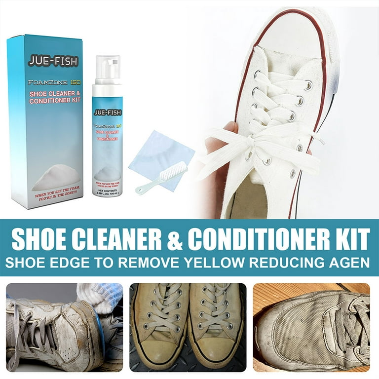  White Shoe Cleaning Cream, Jue Fish Cleaning Cream, Shoes  Multifunctional Cleaning Cream，White Shoe Cleaning Cream with Sponge (3pcs)  : Clothing, Shoes & Jewelry