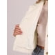 thumbnail image 5 of Chaqueta corta INSPIRE CHIC para mujer con solapa de piel sintética, abotonada, casual, de manga larga, color beige, 5 of 6