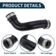 thumbnail image 4 of Manguera de radiador Unique Bargains para Mercedes-Benz W220 S320 CDI 1999-2005 No.2205280482 Manguera de refuerzo de goma negra 1 Pc, 4 of 6