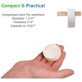 thumbnail image 3 of WYSI Multi-Purpose Expandable 42x58” Cloth, Just Add Water, Individually Wrapped Compressed Pucks - 2-10ct Rolls, 3 of 5