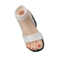 thumbnail image 4 of Figura 1/6 Sandalias de tacón alto Muñeca Modelo de tacones altos Disfraz para figura de 12 pulgadas Blanco, 4 of 9