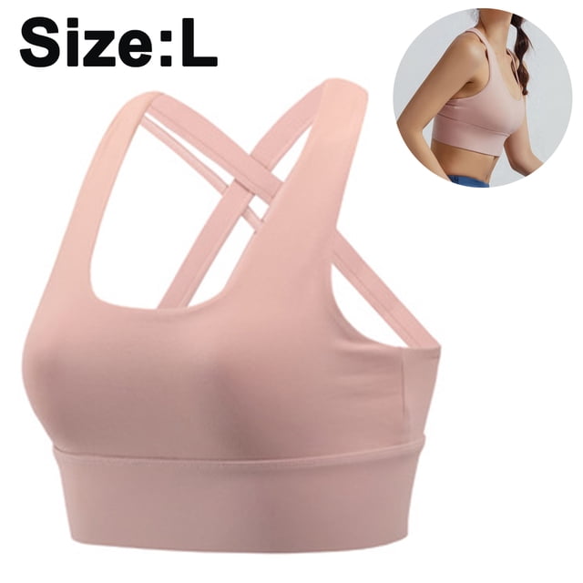 1 PCS Soutien-Gorge de Sport à Fort Impact pour Femmes Dos Croisé Aguichant pour Course