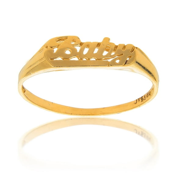 JewelStop 14k Solid Yellow Gold Ring Size 3