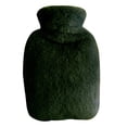 thumbnail image 1 of Graflsoa 2000ml Plush-Covered PVC Hot Water Bottle with Dual Handles for Warmth - Dark Green (Includes Inner Bag), 1 of 6