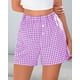 thumbnail image 3 of Shorts PRETTYGARDEN Pijama de Algodón Verano 2025 Morado Talle S, 3 of 9