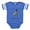 Royal Blue, variant on CafePress - FIN Silver Pug Good - Cute Infant Baby Football Bodysuit