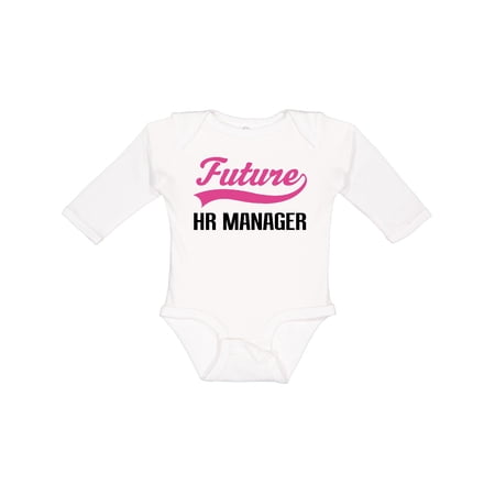 Inktastic Future HR Manager Boys Long Sleeve Baby Bodysuit