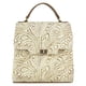 thumbnail image 1 of Bolso Para Dama Hueso Piel Grabado Camel Piel Addae Nueva Imagen, 1 of 5