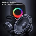 thumbnail image 5 of Portable Speaker Qwtwty Karaoke Stereo, Portable Bluetooth Speaker with 1 Wireless Microphone, PA System with LED Lights, Suitable for Home Parties, Gatherings, Xelaxation, 5 of 8
