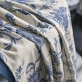 thumbnail image 3 of SIELUNO Chinese Blue And White Porcelain Floral Tablecloth Round Tablecloths For Dining Kitchen, 3 of 5